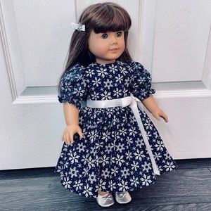 Doll Clothes Snowflake Dress fits American Girl and 18” Dolls
